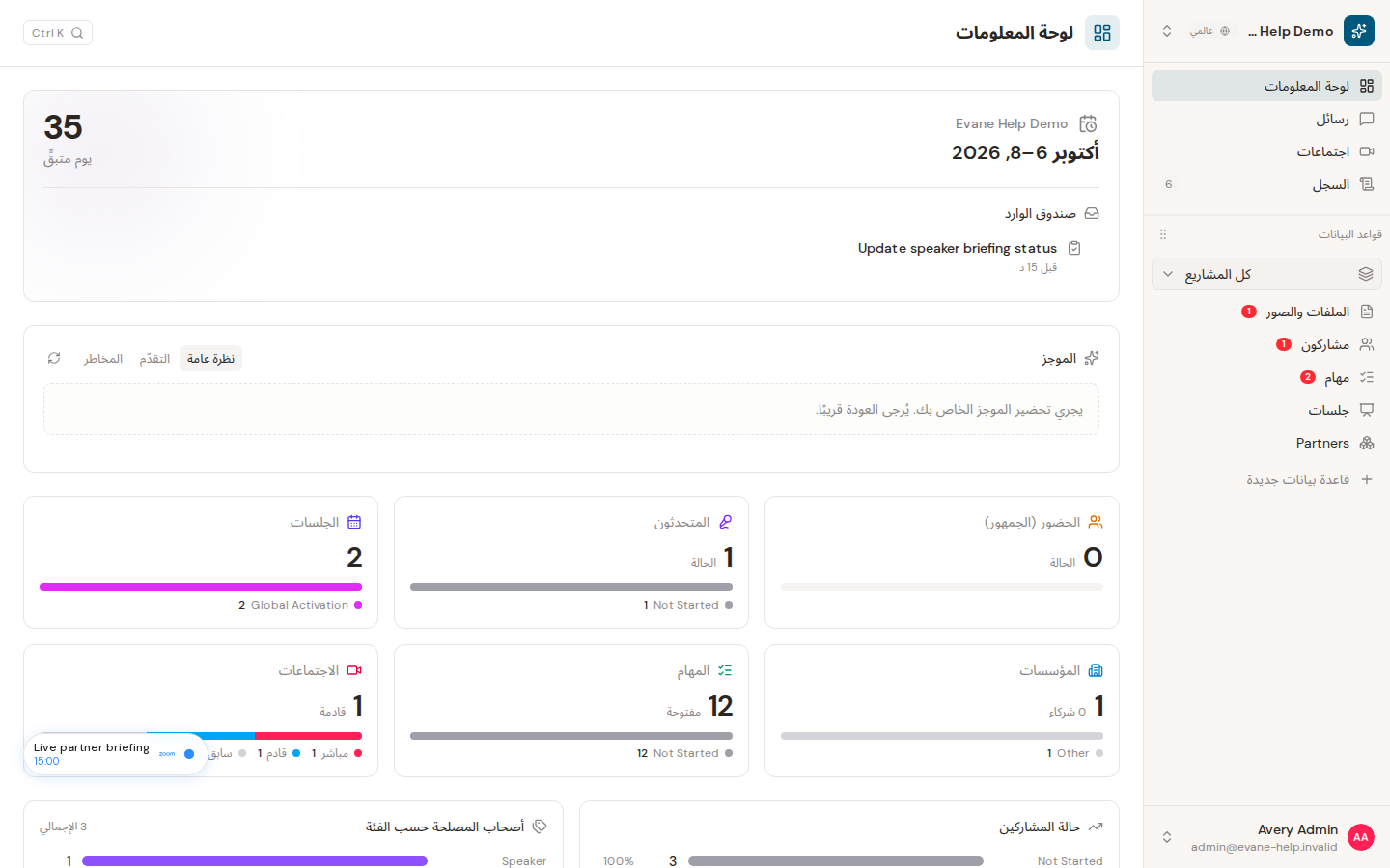 Platform Admin مقارنة بأدوار مساحة العمل في Evane
