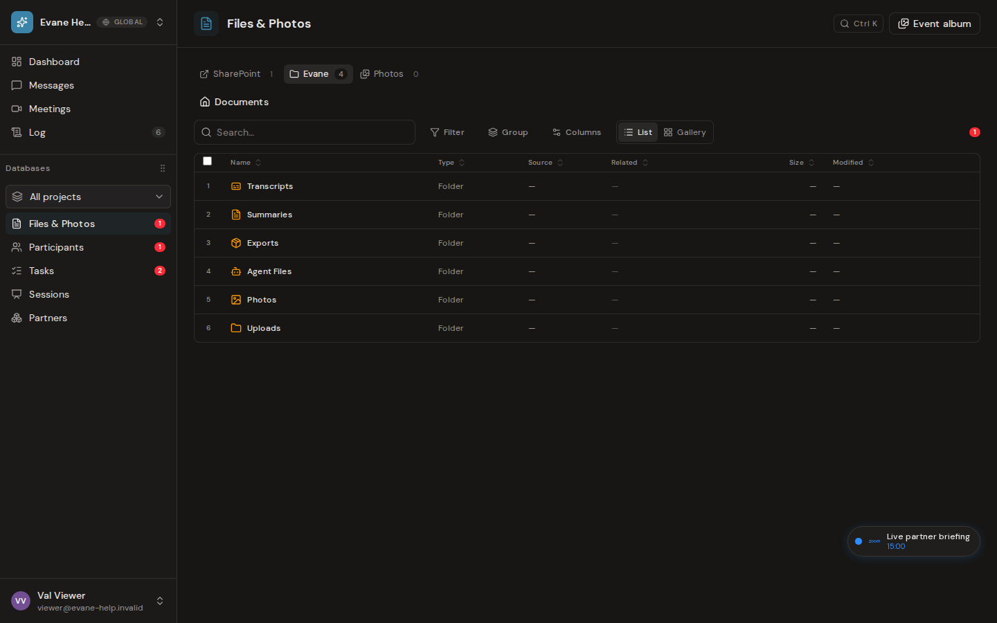 Understand SharePoint and Evane files in Evane