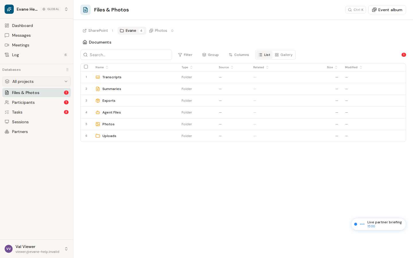 Understand SharePoint and Evane files in Evane