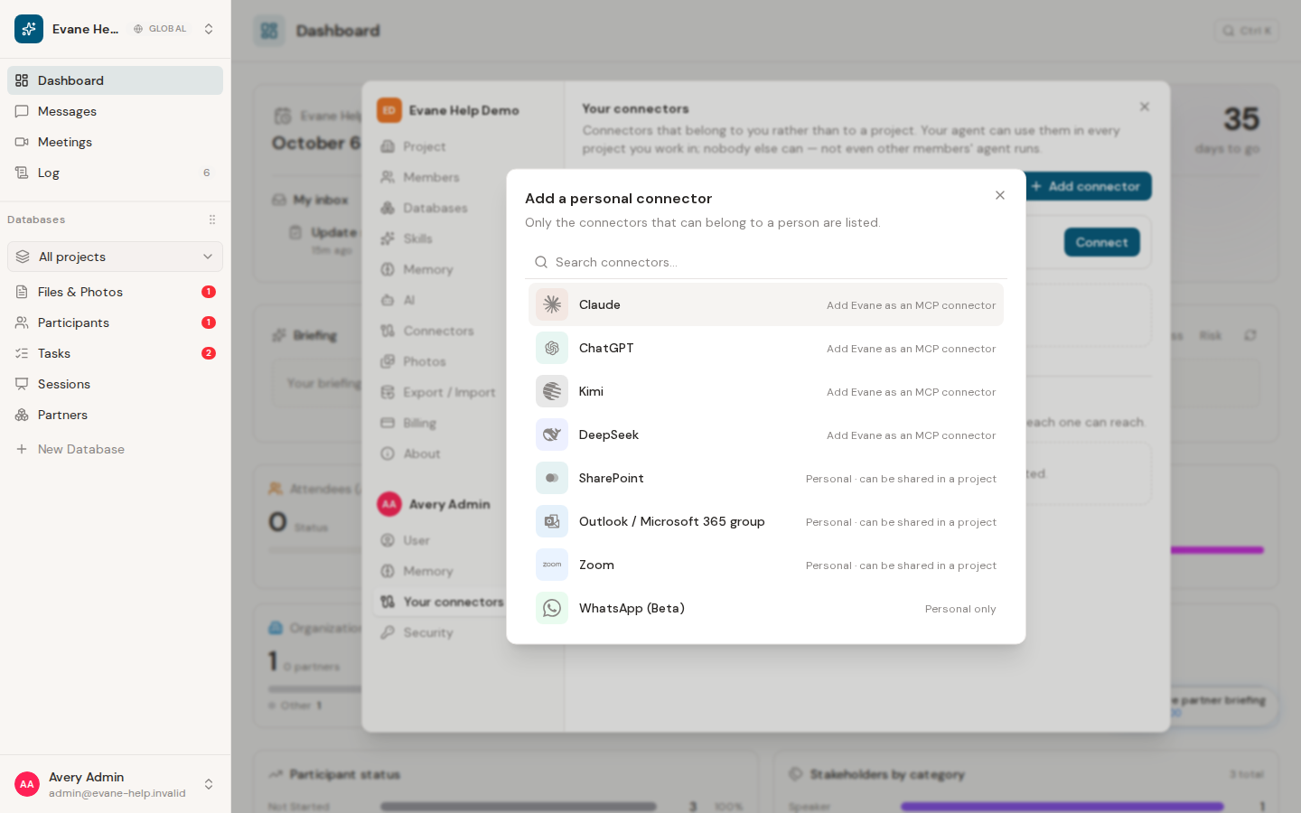 Connect a Google Drive folder in Evane